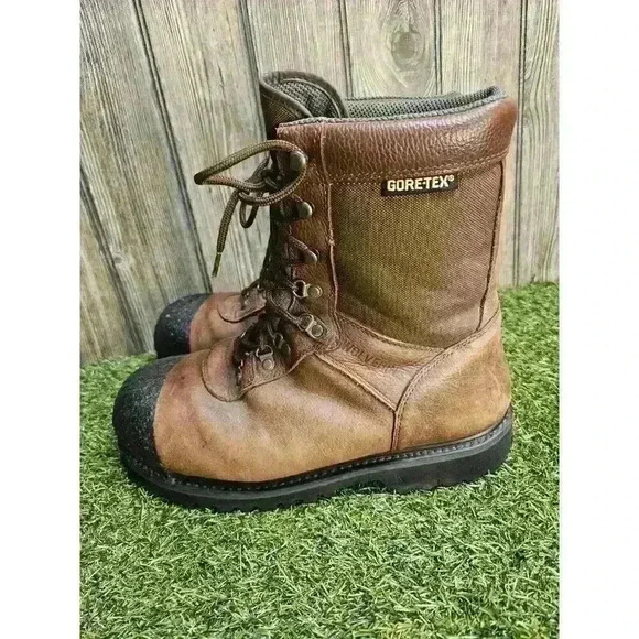 Wolverine W03805 8" Workboot Brown Leather Above Ankle Composite Toe Men's 12 EW - Picture 3 of 8